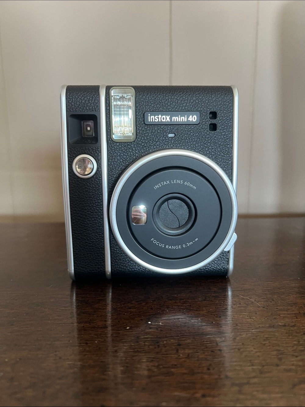Fujifilm instax mini 40 Instant Camera - Black with Silver Accents
